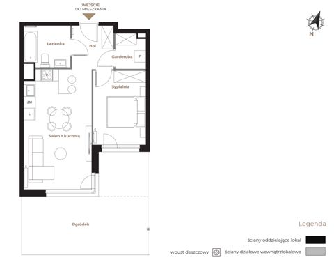 Plan 2 pok. 44m²