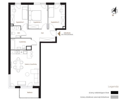 Plan 4 pok. 76m²