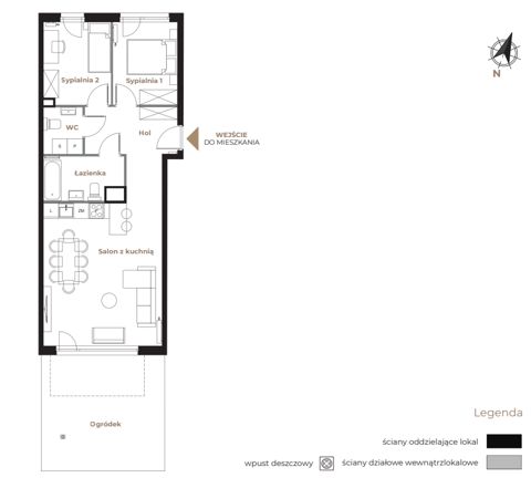Plan 3 pok. 61m²