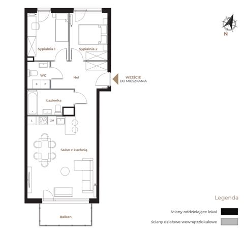 Plan 3 pok. 63m²