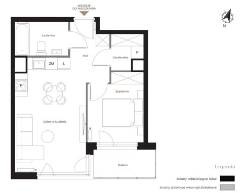 Plan 2 pok. 39m²