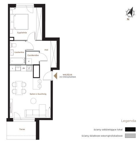 Plan 2 pok. 47m²