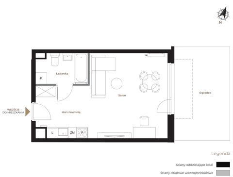 Plan 1 pok. 31m²