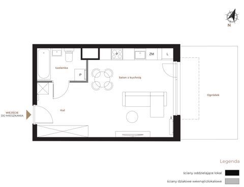 Plan 1 pok. 31m²