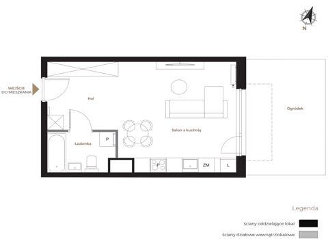 Plan 1 pok. 31m²