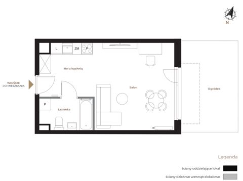 Plan 1 pok. 31m²