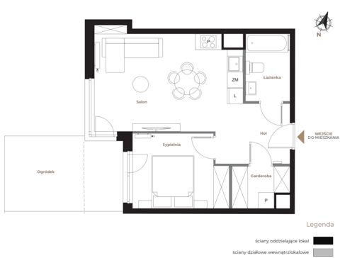 Plan 2 pok. 43m²