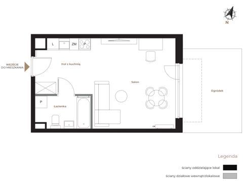 Plan 1 pok. 31m²
