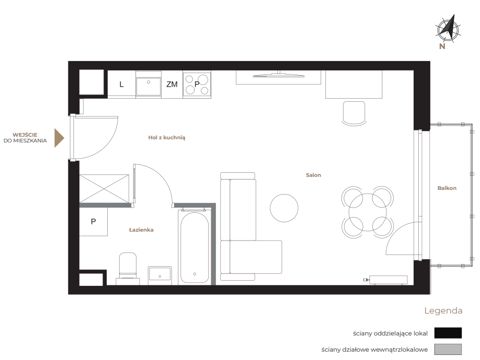 Plan 1 pok. 31m²