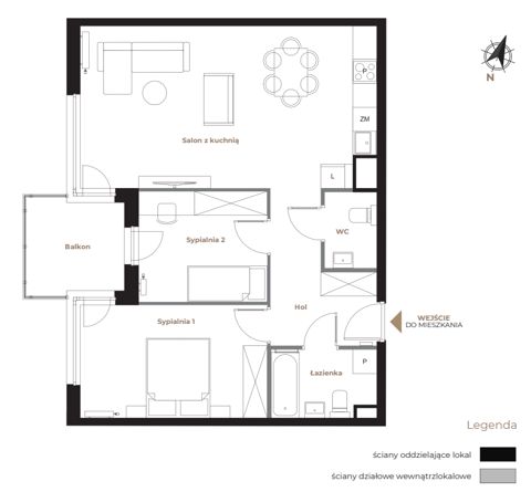 Plan 3 pok. 66m²