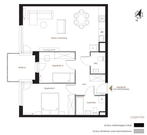 Plan 3 pok. 66m²