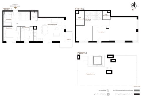 Plan 3 pok. 64m²