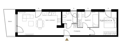 Plan 3 pok. 58m²