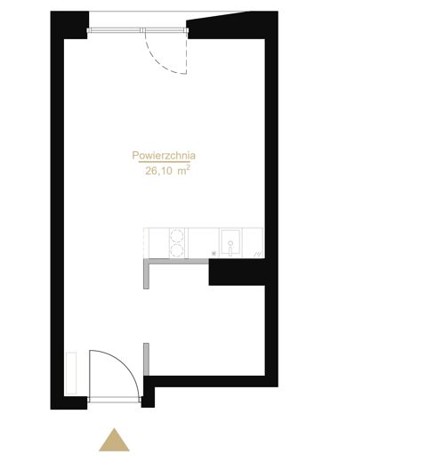 Plan 1 pok. 26m²
