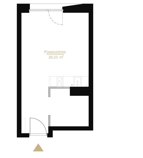 Plan 1 pok. 26m²