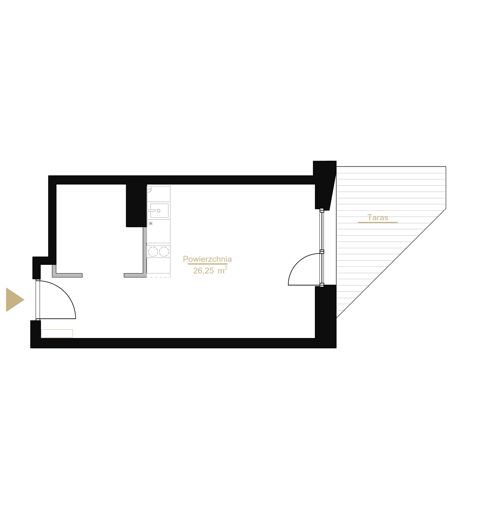 Plan 1 pok. 26m²