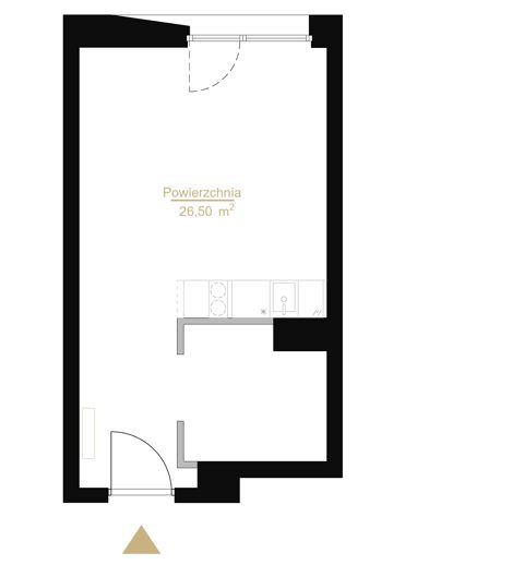 Plan 1 pok. 27m²