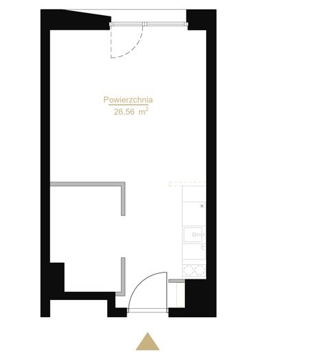 Plan 1 pok. 26m²