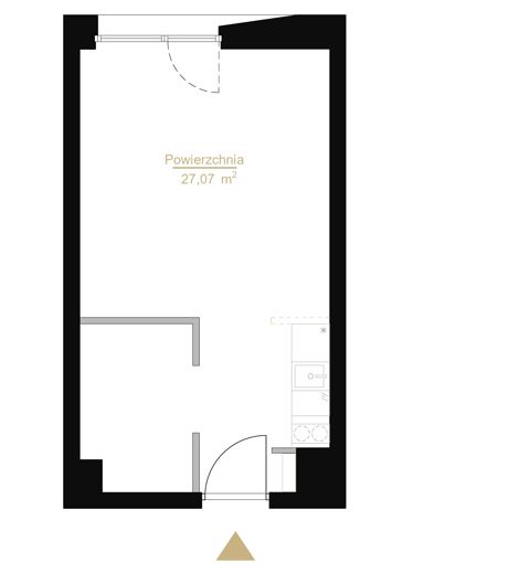 Plan 1 pok. 27m²