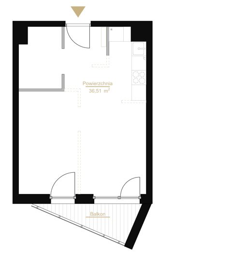 Plan 1 pok. 37m²