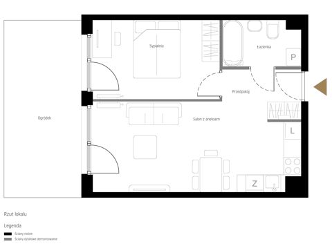 Plan 2 pok. 40m²