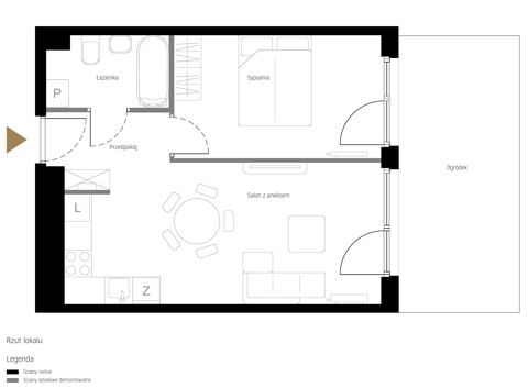Plan 2 pok. 41m²
