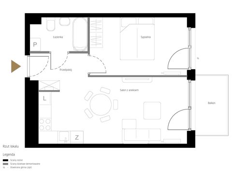 Plan 2 pok. 41m²