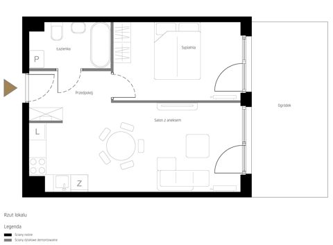 Plan 2 pok. 42m²