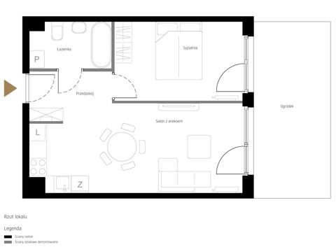 Plan 2 pok. 42m²