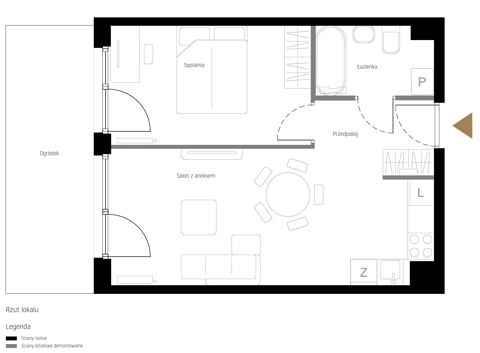 Plan 2 pok. 42m²