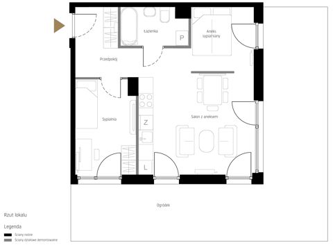 Plan 3 pok. 46m²