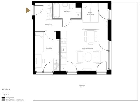 Plan 3 pok. 48m²