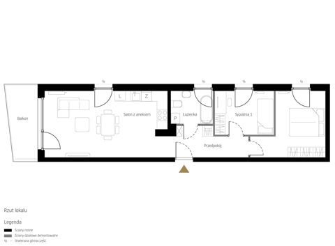 Plan 3 pok. 58m²