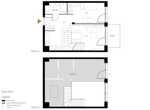 Plan 2 pok. 42m²