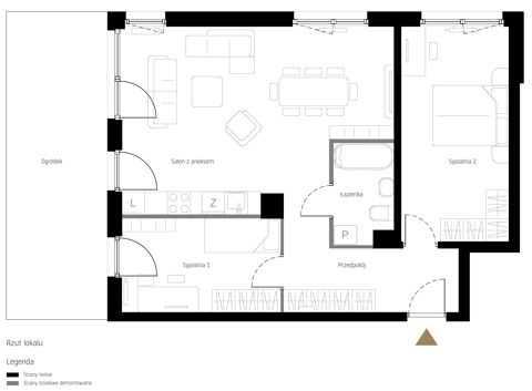 Plan 3 pok. 70m²
