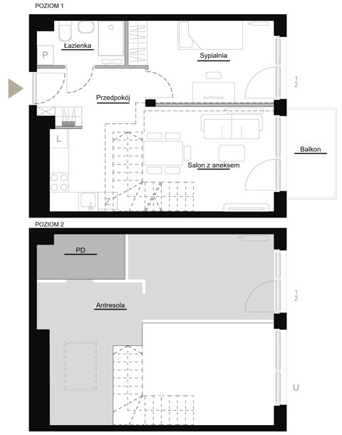 Plan 2 pok. 41m²
