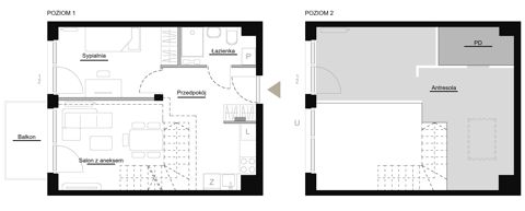 Plan 2 pok. 40m²