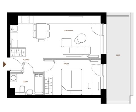 Plan 2 pok. 44m²