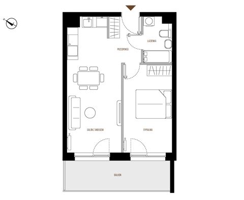 Plan 2 pok. 44m²