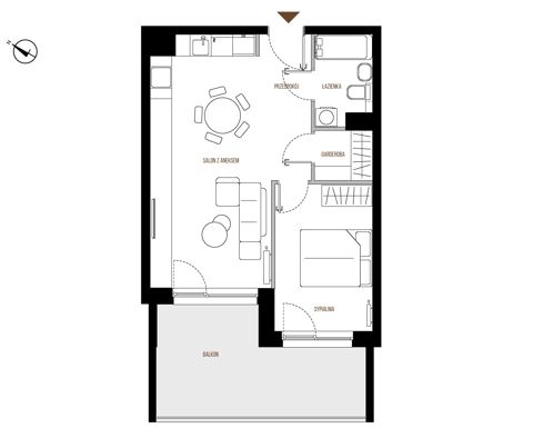 Plan 2 pok. 47m²