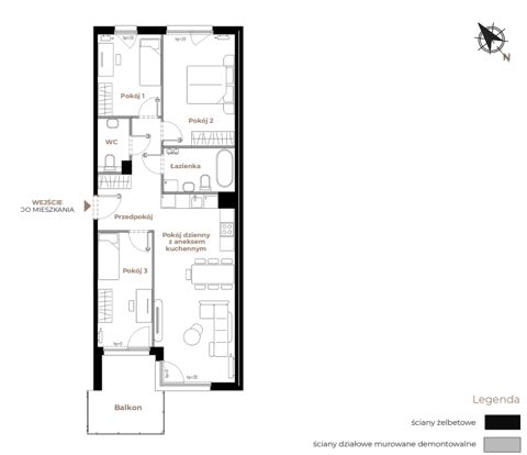 Plan 4 pok. 78m²