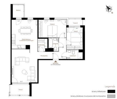 Plan 3 pok. 87m²