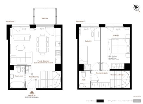 Plan 3 pok. 65m²