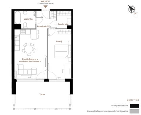 Plan 2 pok. 55m²