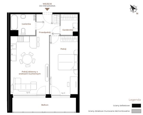 Plan 2 pok. 55m²