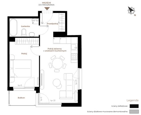 Plan 2 pok. 42m²