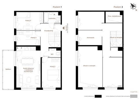 Plan 4 pok. 75m²