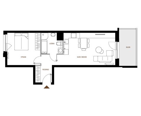 Plan 2 pok. 51m²