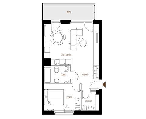Plan 2 pok. 52m²