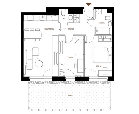 Plan 3 pok. 61m²